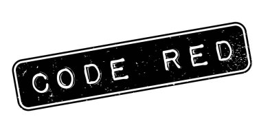 Kod kırmızı lastik damgası