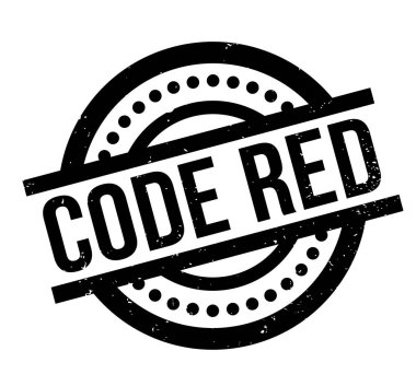 Kod kırmızı lastik damgası