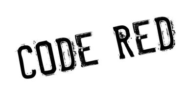 Kod kırmızı lastik damgası