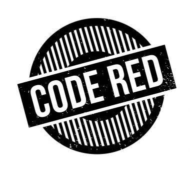 Kod kırmızı lastik damgası