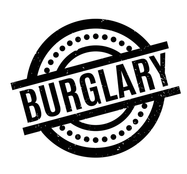 Burglary rubber stamp — Stock Vector