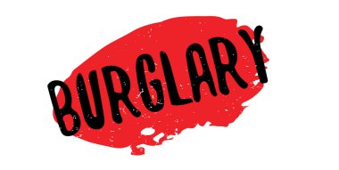 Burglary rubber stamp clipart