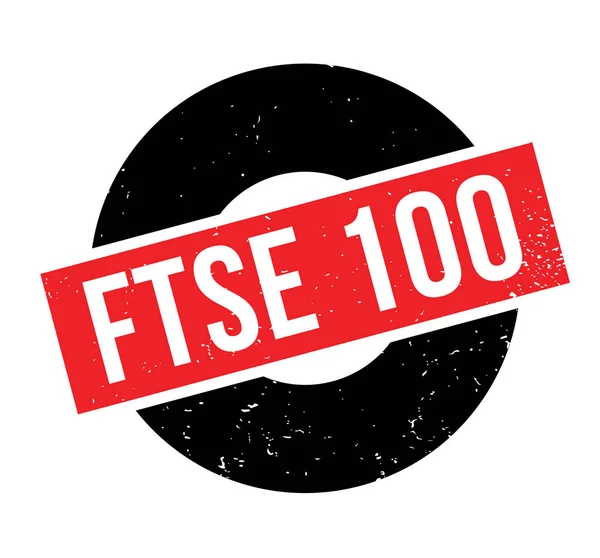 FTSE 100 gumibélyegző — Stock Vector