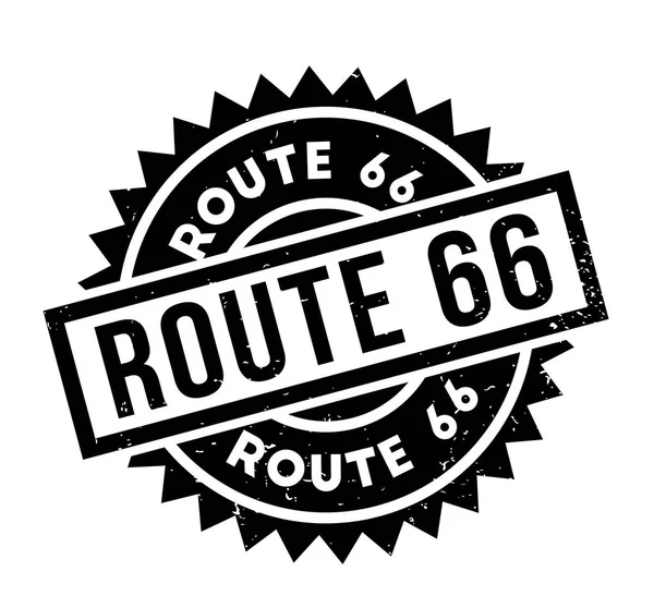 Timbro di gomma Route 66 — Vettoriale Stock