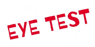 Göz testi kauçuk damga