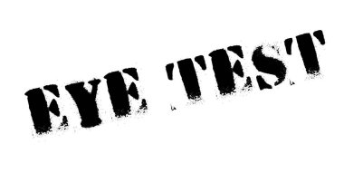 Göz testi kauçuk damga