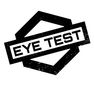 Göz testi kauçuk damga