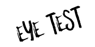 Göz testi kauçuk damga