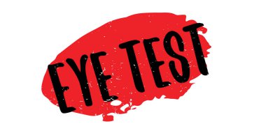 Göz testi kauçuk damga