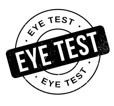 Göz testi kauçuk damga