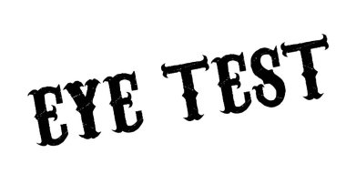 Göz testi kauçuk damga