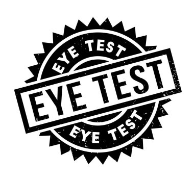 Göz testi kauçuk damga