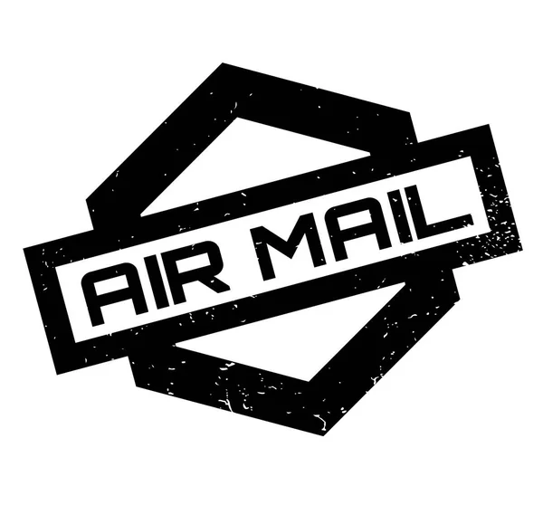 Повітряна пошта гумова марка — стоковий вектор