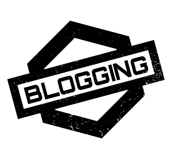 Blogging καουτσούκ σφραγίδα — Διανυσματικό Αρχείο