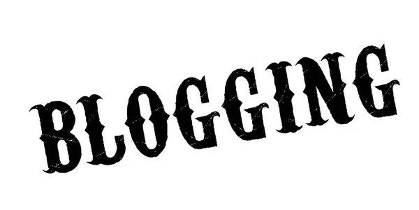 Blogging ștampilă de cauciuc — Vector de stoc