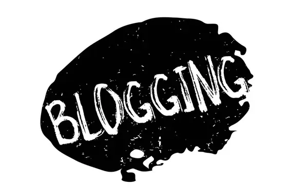 Blogging καουτσούκ σφραγίδα — Διανυσματικό Αρχείο