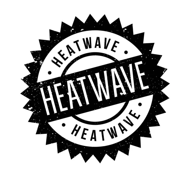 Timbre en caoutchouc HEATWAVE — Image vectorielle