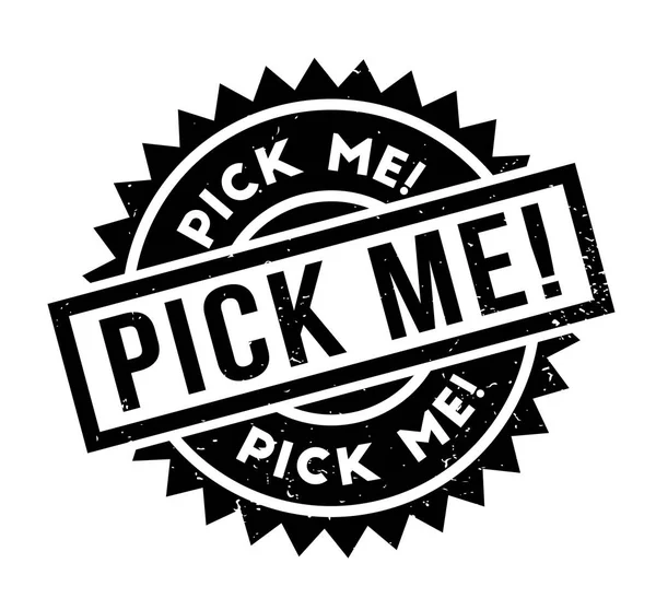 Pick Me tampon en caoutchouc — Image vectorielle