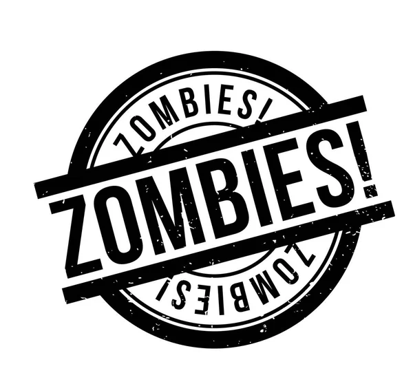 Zombies sello de goma — Vector de stock