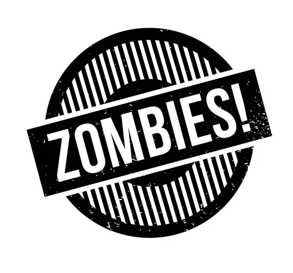 Zombies sello de goma — Vector de stock