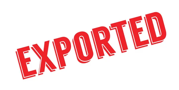 Sello de goma exportado — Vector de stock