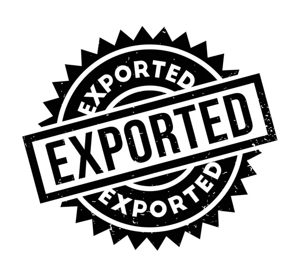 Sello de goma exportado — Vector de stock