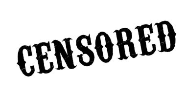 sansürlü lastik damgası