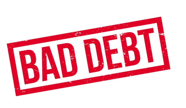 Rossz adósság Gumibélyegző — Stock Vector
