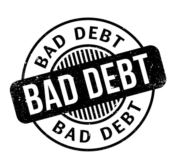 BAD DEBT Timbre en caoutchouc — Image vectorielle