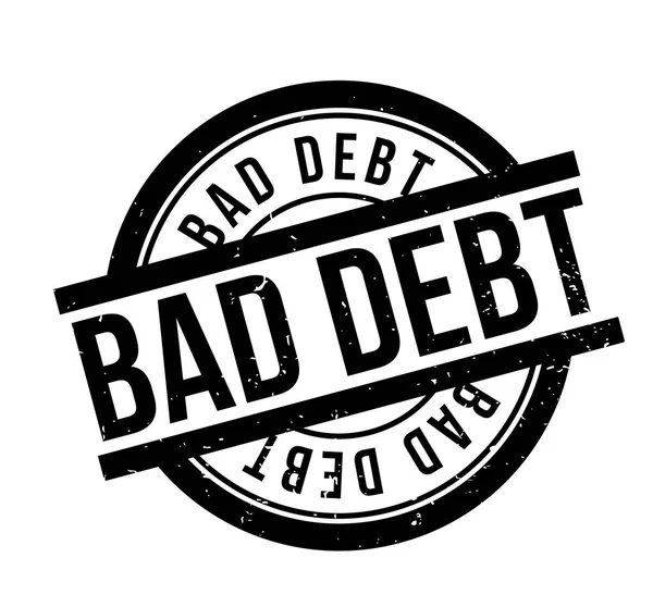 BAD DEBT Timbre en caoutchouc — Image vectorielle