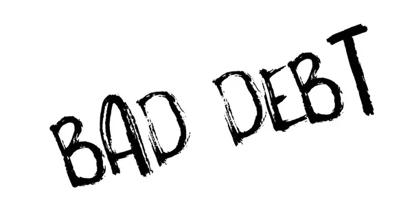 BAD DEBT Timbre en caoutchouc — Image vectorielle