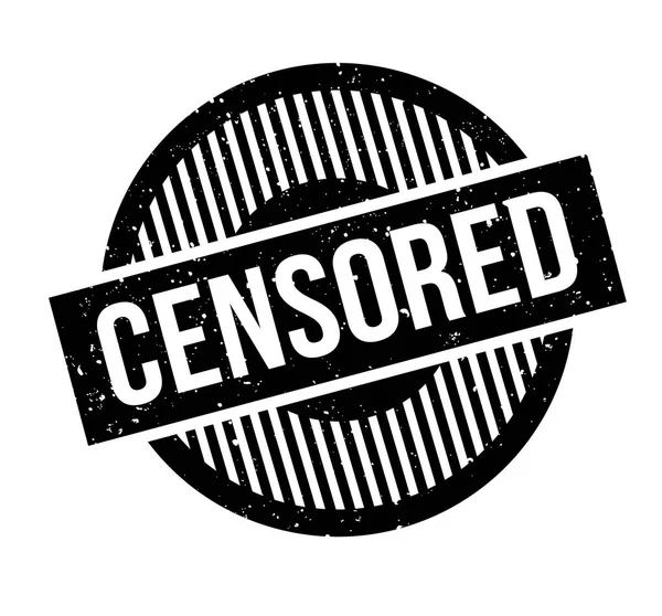 Λογοκρίνεται καουτσούκ σφραγίδα — Διανυσματικό Αρχείο