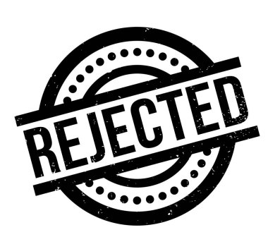 Reddedilen lastik damgası