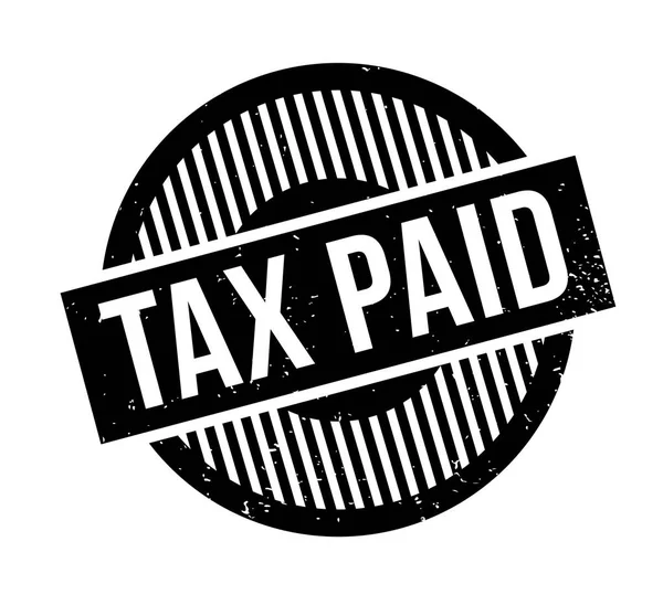 ゴム印を支払った税金 — ストックベクタ