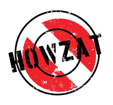 Howzat lastik damgası