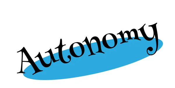 Sello de goma Autonomía — Vector de stock