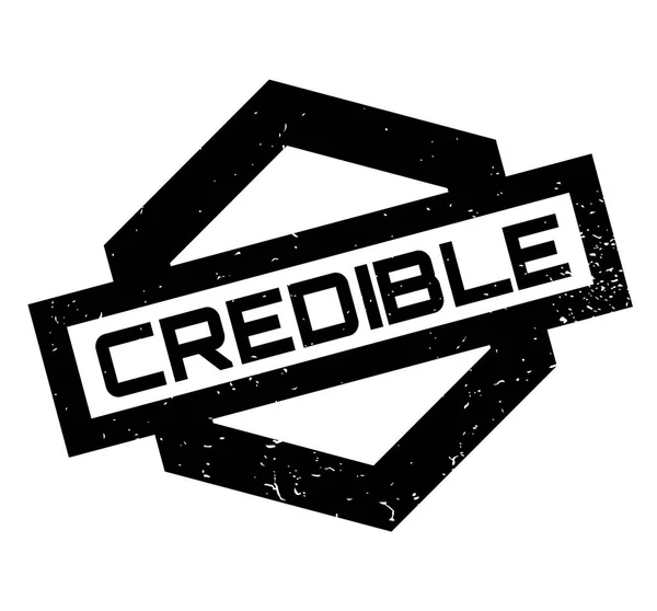 CREDIBLE Ruber Stamp — стоковый вектор