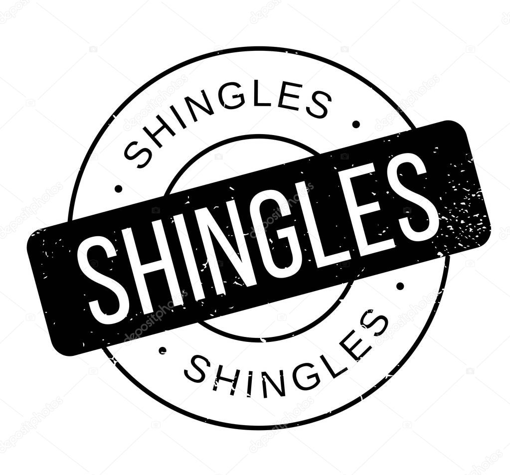 Shingles rubber stamp