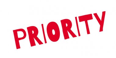 öncelik lastik damgası