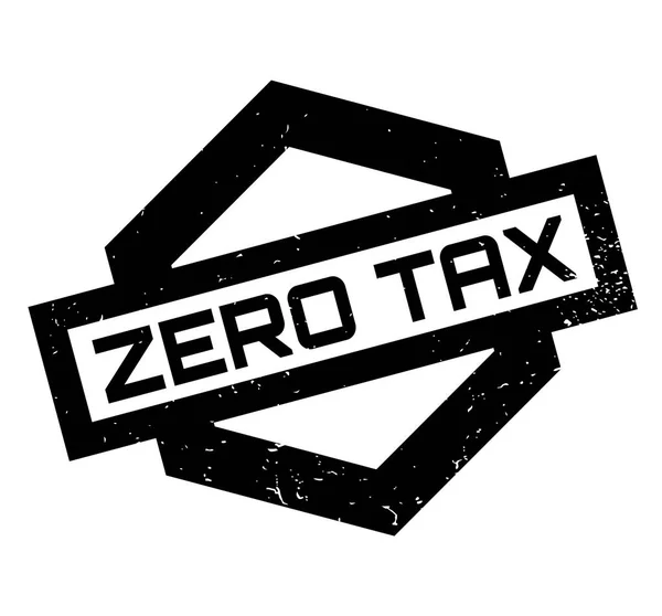 Zero pieczątka podatku — Wektor stockowy