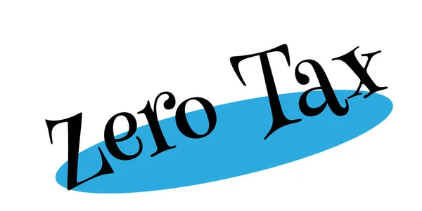 Zéro taxe Timbre en caoutchouc — Image vectorielle