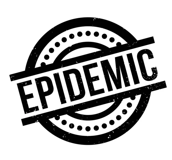 Perangko karet epidemi - Stok Vektor