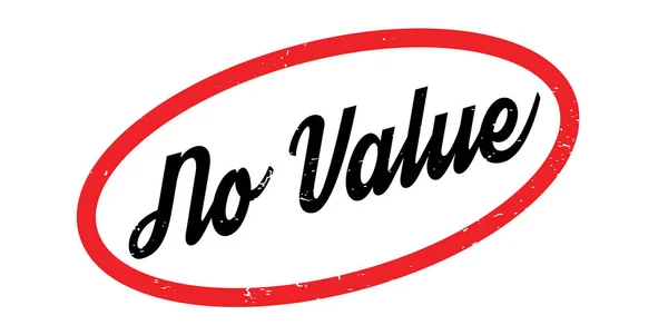 No Value rubber stamp — Stock Vector