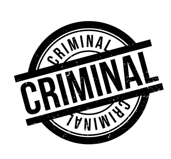 Sello de goma criminal — Archivo Imágenes Vectoriales