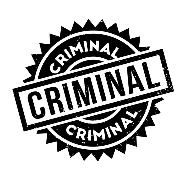 Sello de goma criminal — Vector de stock