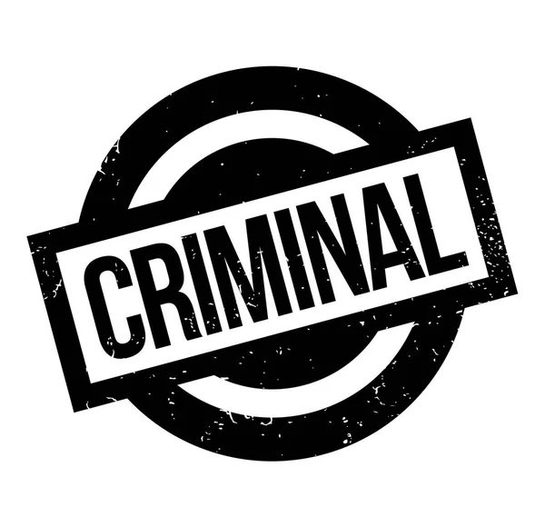 Sello de goma criminal — Vector de stock