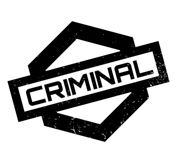 Sello de goma criminal — Vector de stock