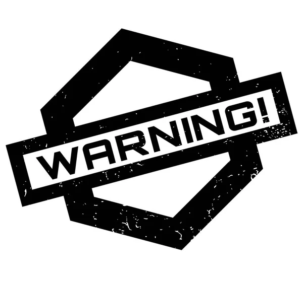 Sello de goma de advertencia — Archivo Imágenes Vectoriales