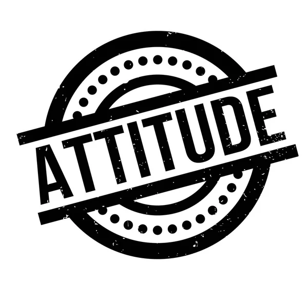 Timbre Attitude caoutchouc — Image vectorielle