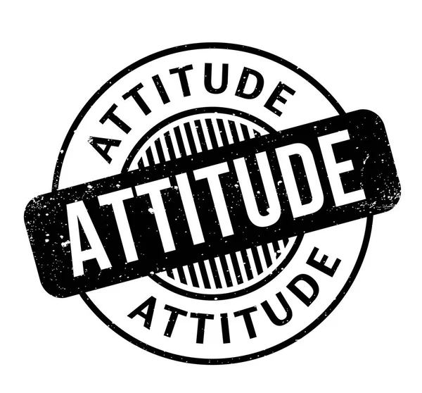 Timbre Attitude caoutchouc — Image vectorielle